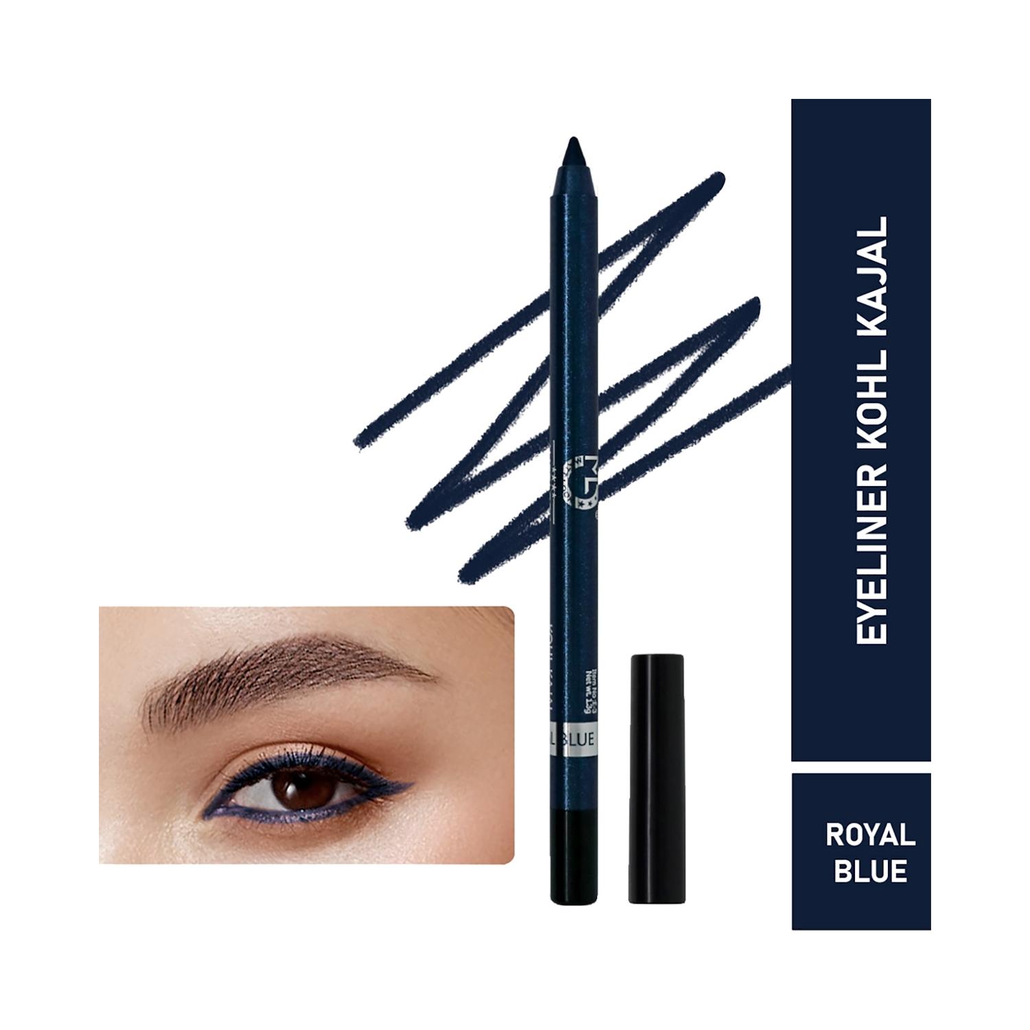 matt look single stroke super glide eyeliner kohl kajal - royal blue (1.3g)
