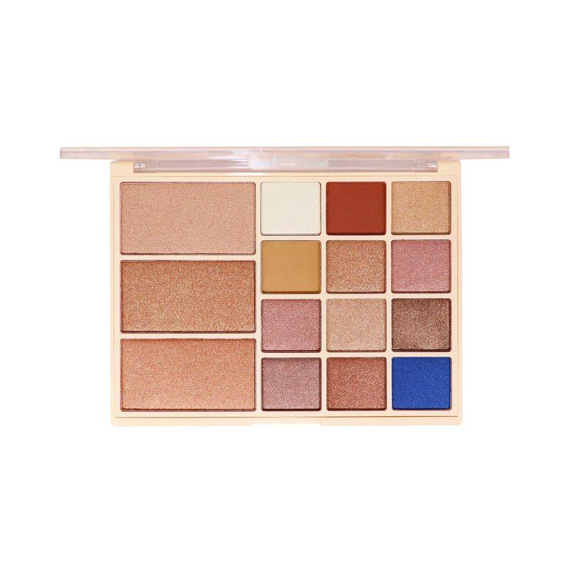 matt look 15 in 1 baked highlighter & eyeshadow palette