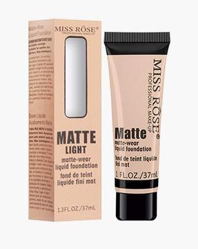 matte finish liquid foundation tube - light