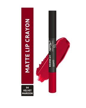 matte lip crayon - 04 velvet maroon