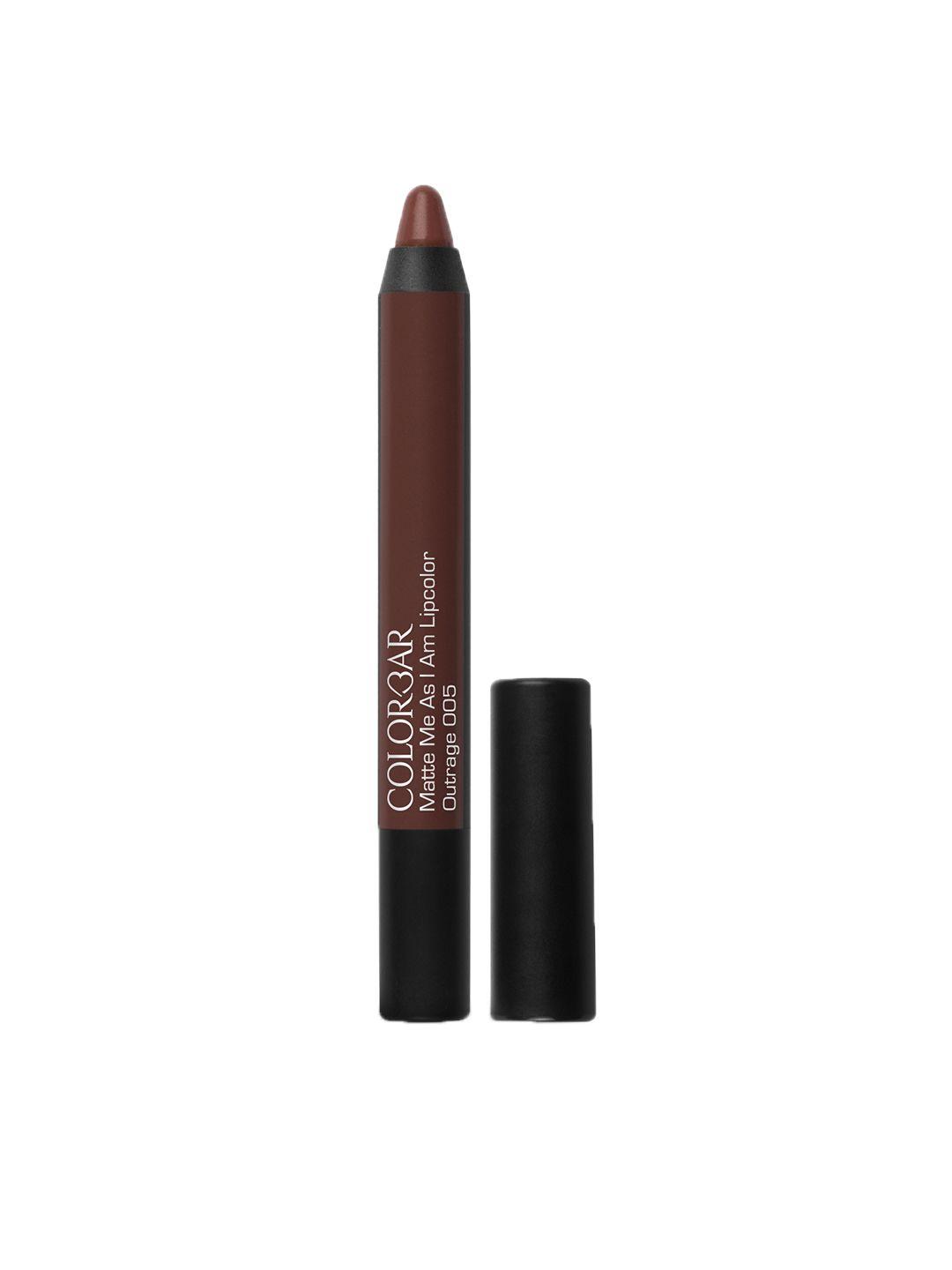 matte me as i am waterproof lipcolor with free sharpener - outrage 005