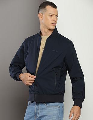 matte solid bomber jacket