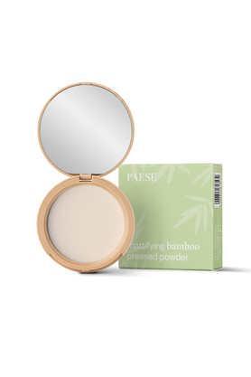 mattifying bamboo pressed powder - transparent