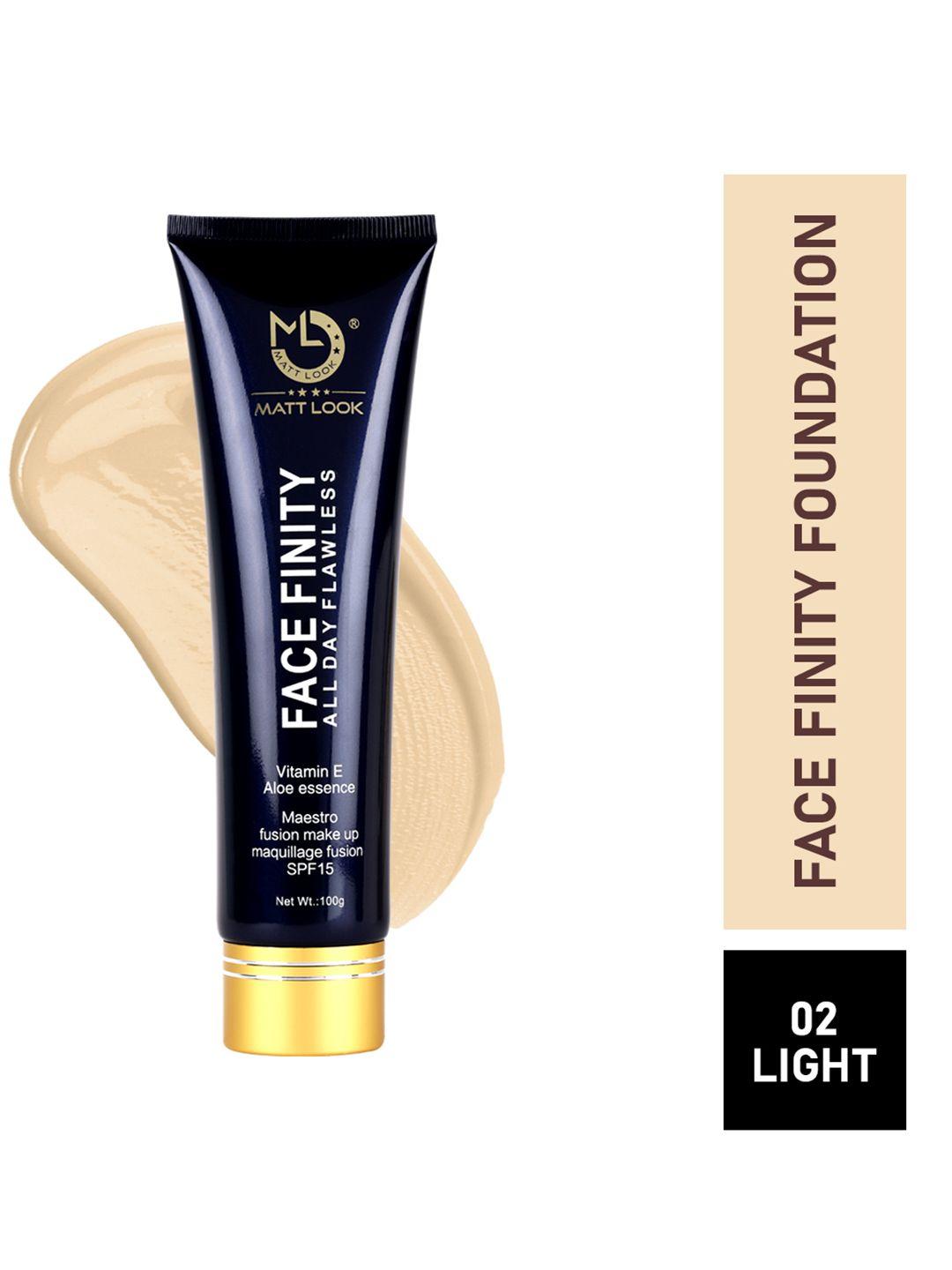 mattlook  spf 15 face finity all day flawless foundation