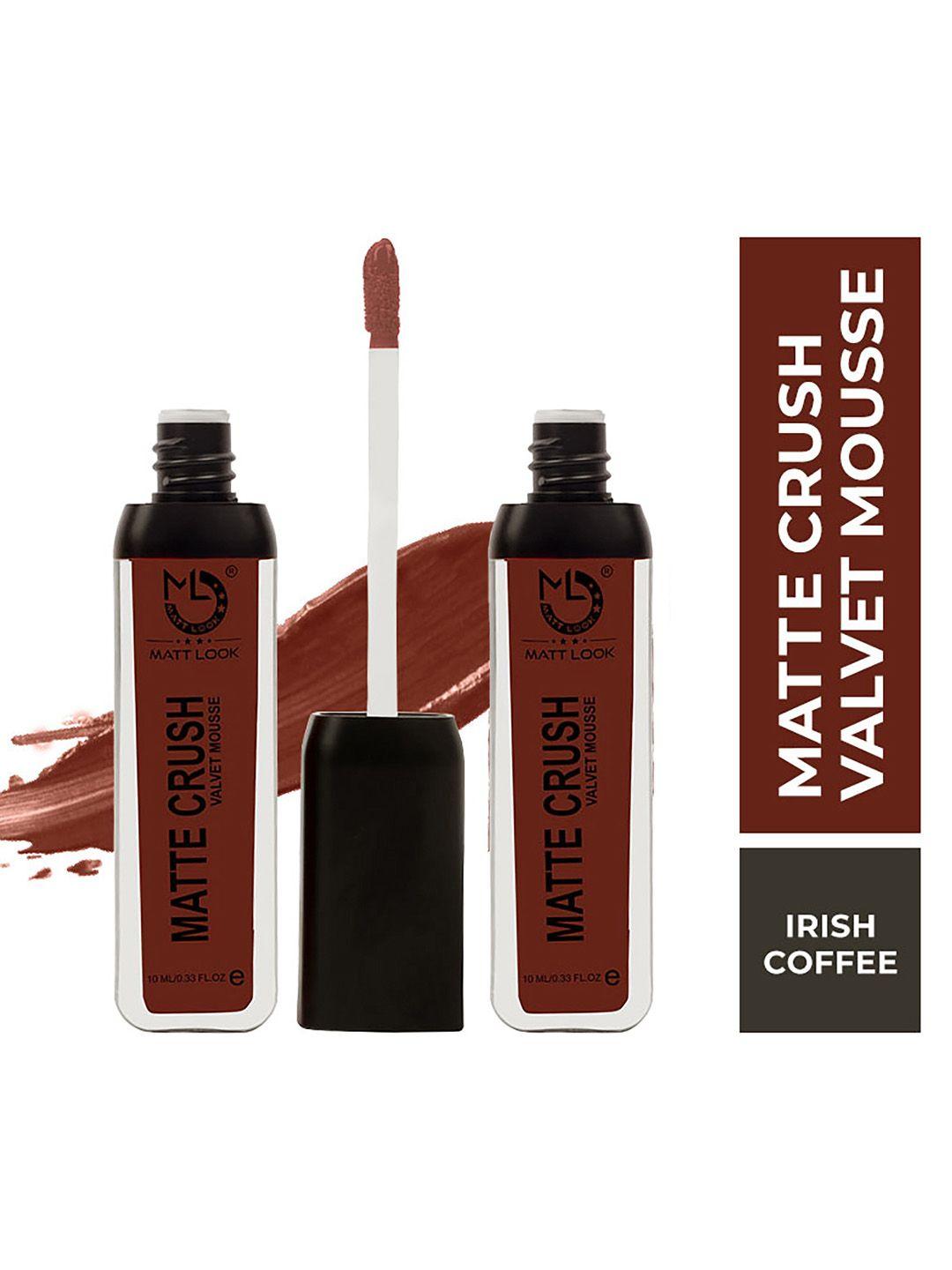 mattlook matte crush velvet mousse lipstick - irish coffee (pack of 2)