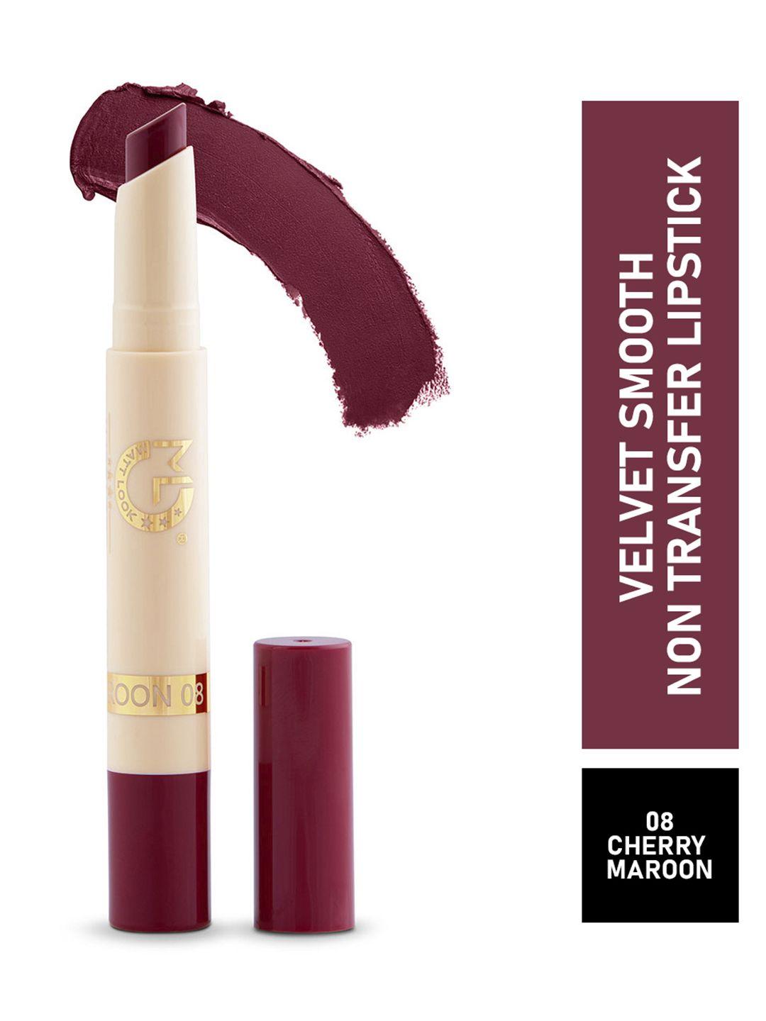 mattlook women maroon velvet smooth water proof lipstick cherry maroon