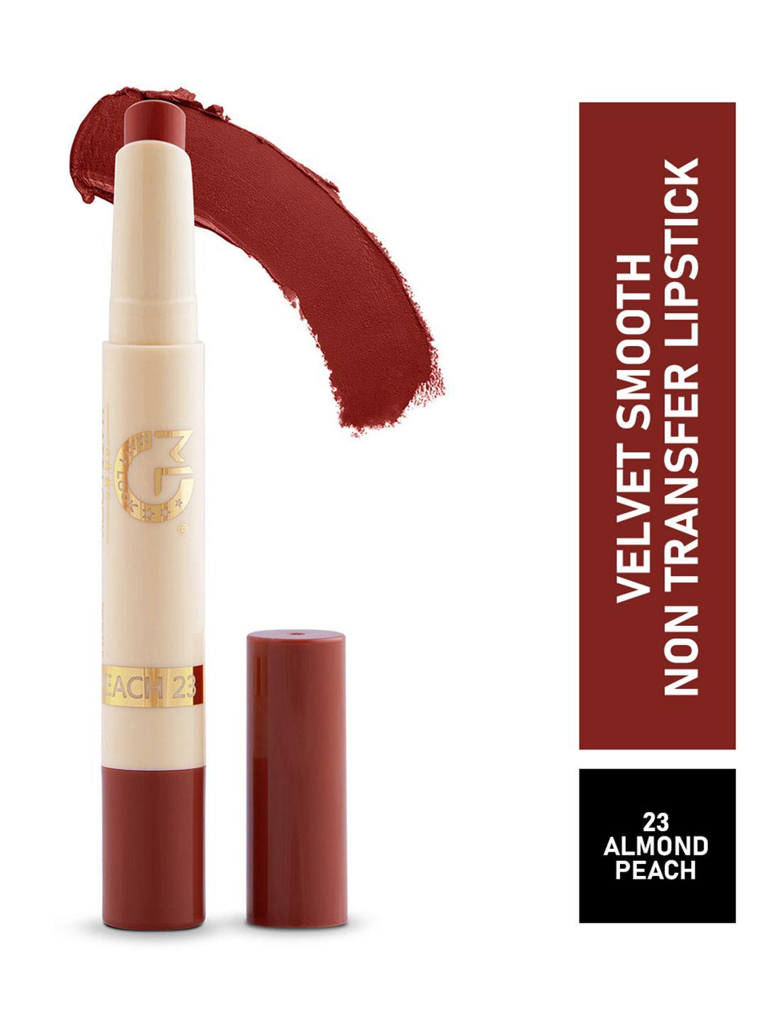 mattlook women peach velvet smooth non-transfer lipstick - 2 gm