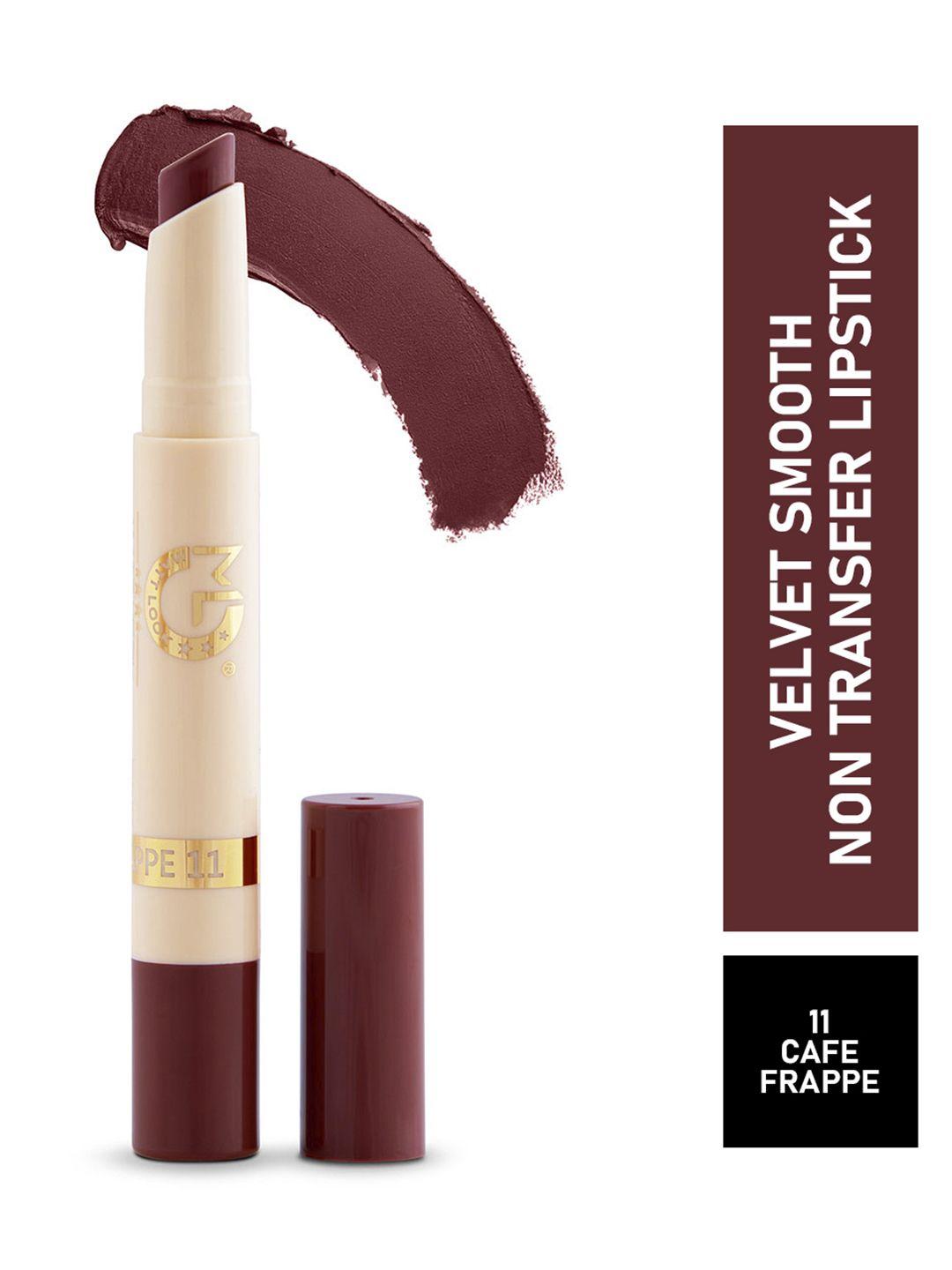 mattlook women red velvet smooth water proof lipstick cafe frappe