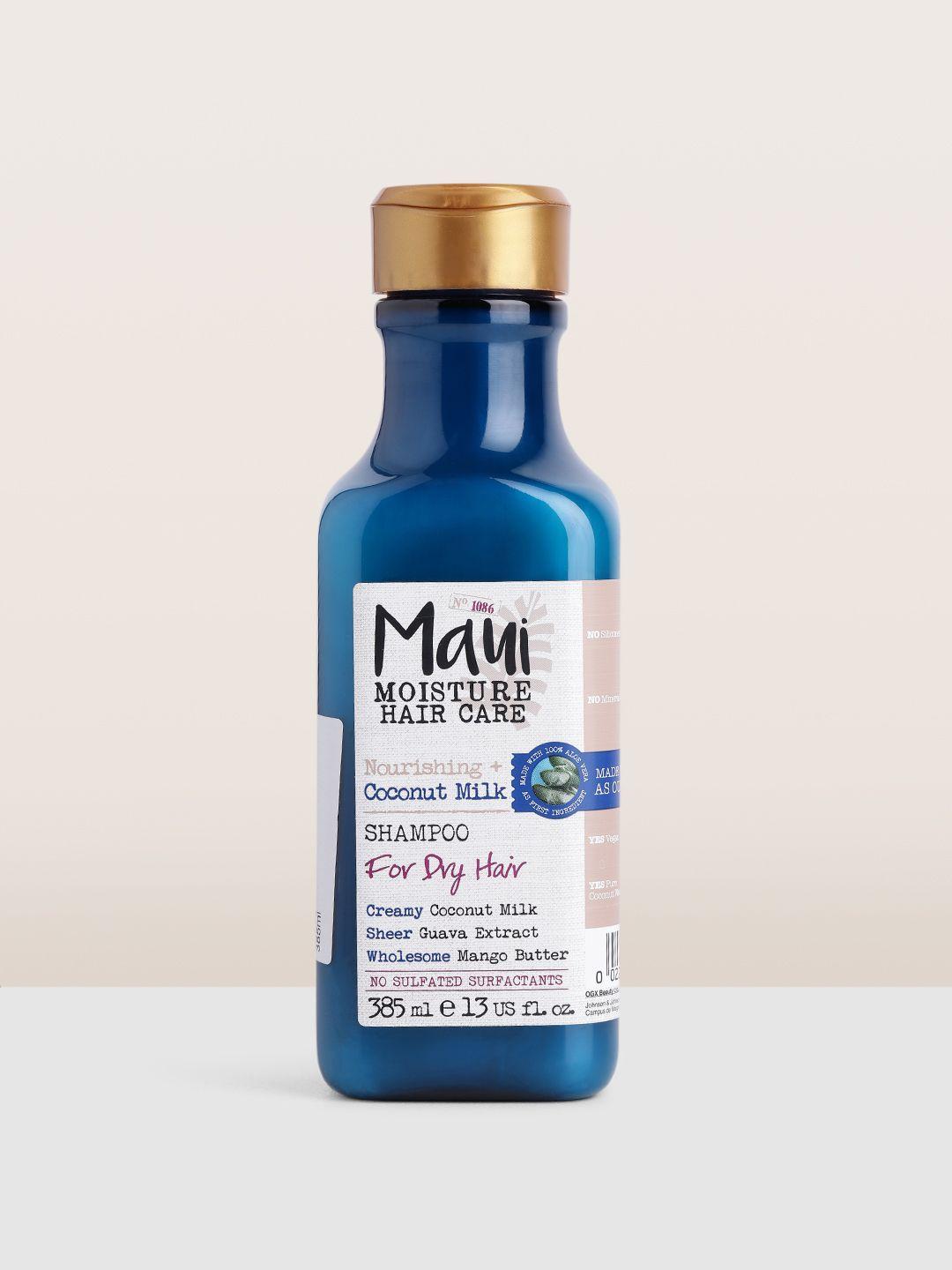 maui moisture nourish & moisture coconut milk shampoo with aloe vera - 385 ml