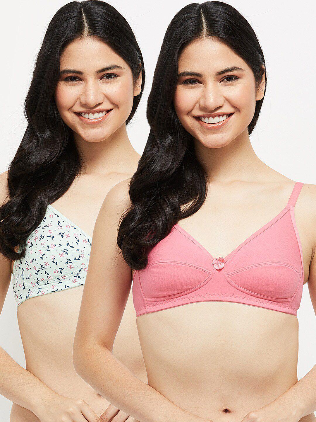 max  women pack of 2 floral lightly padded bra