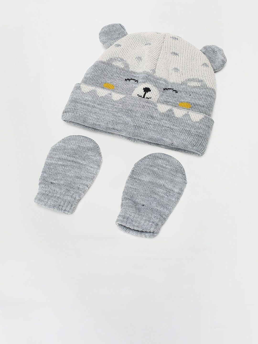 max boys acrylic mittens with cap