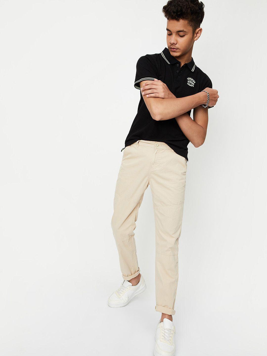 max boys brown trousers