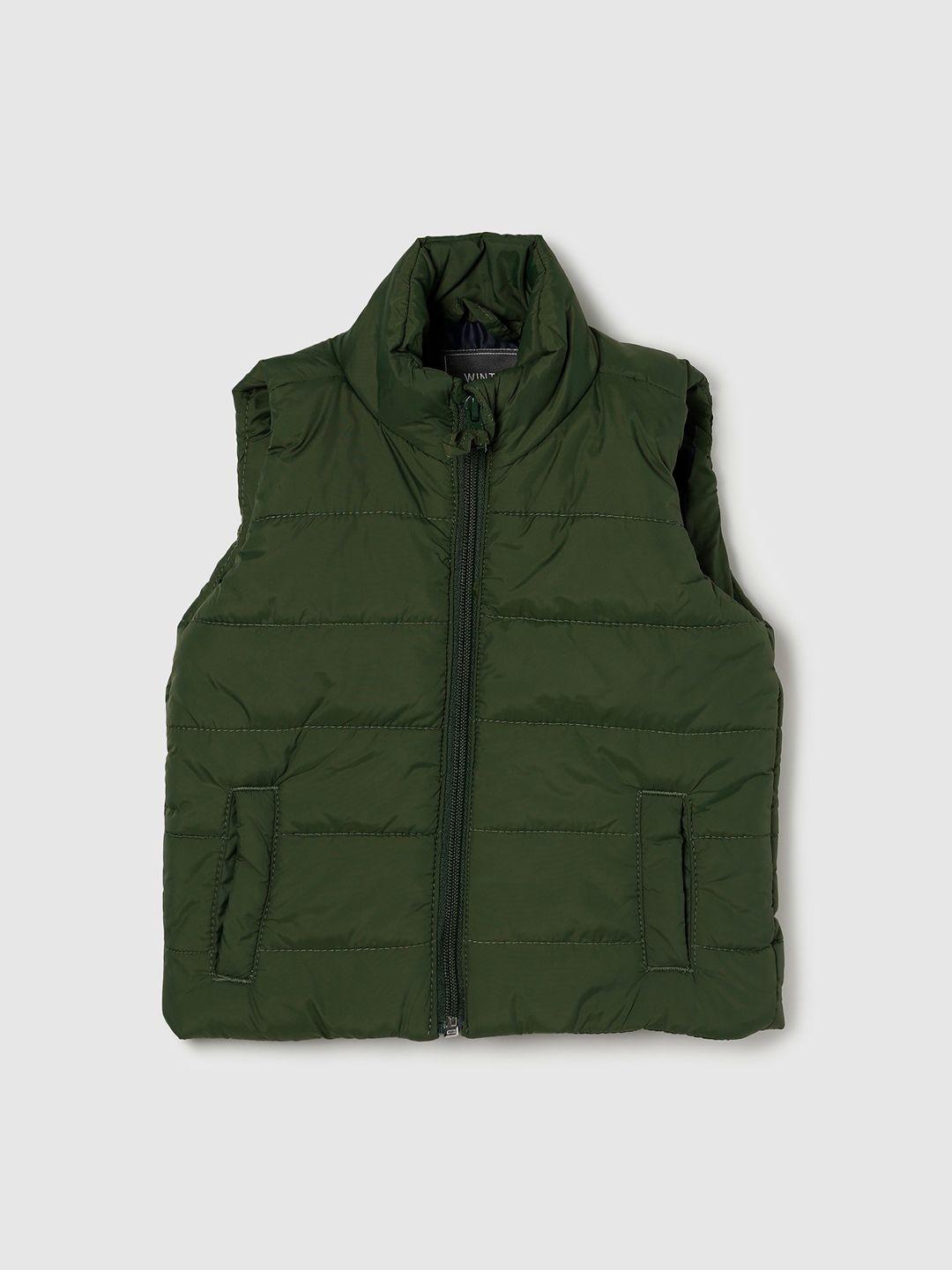 max boys green windcheater padded jacket