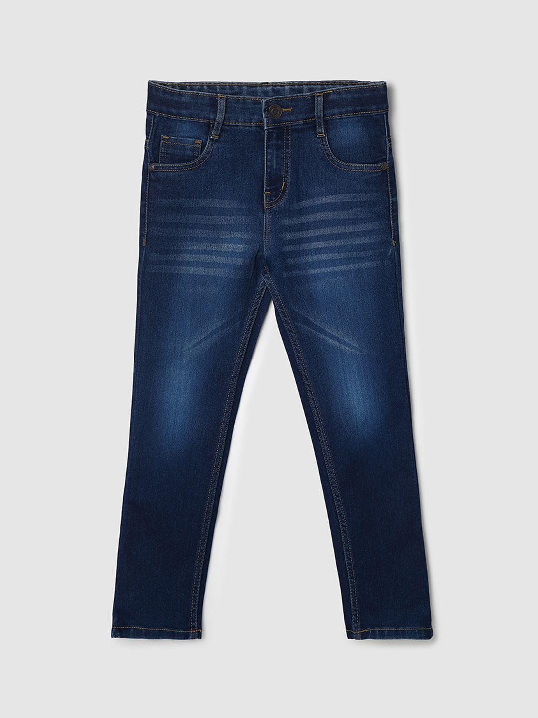 max boys heavy fade regular fit jeans