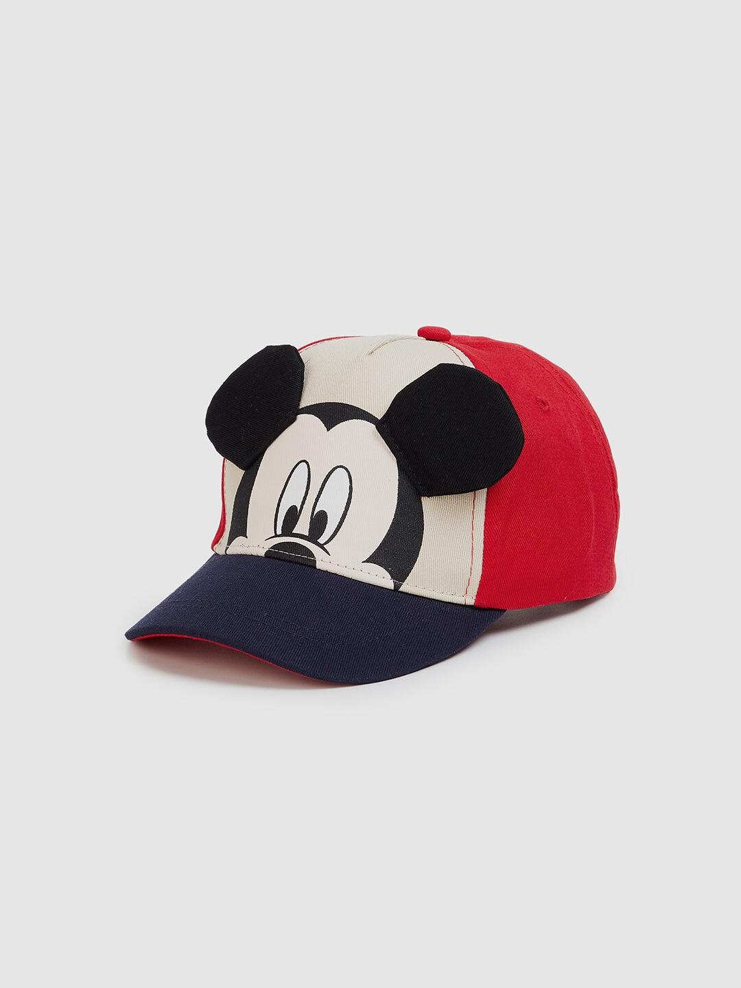 max boys mickey mouse printed pure cotton baseball cap