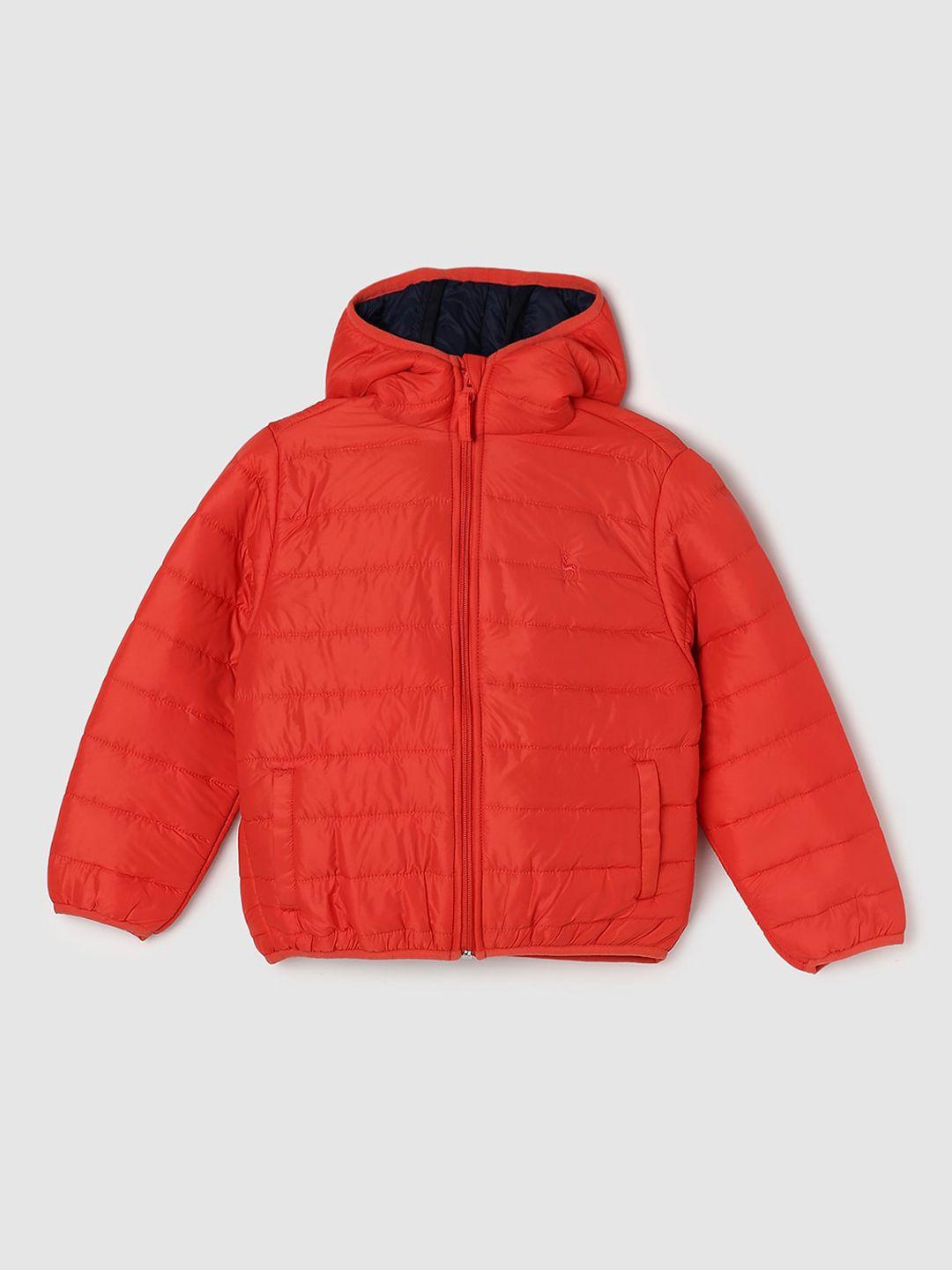 max boys orange windcheater puffer jacket