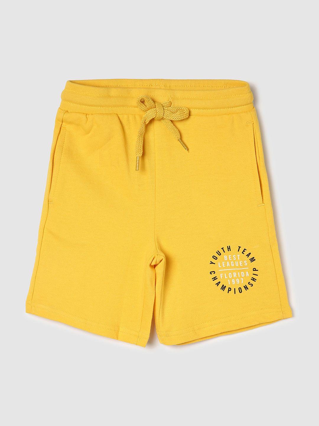 max boys printed pure cotton shorts