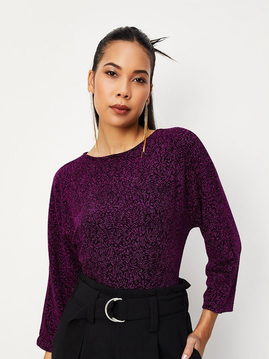 max embellished round neck top