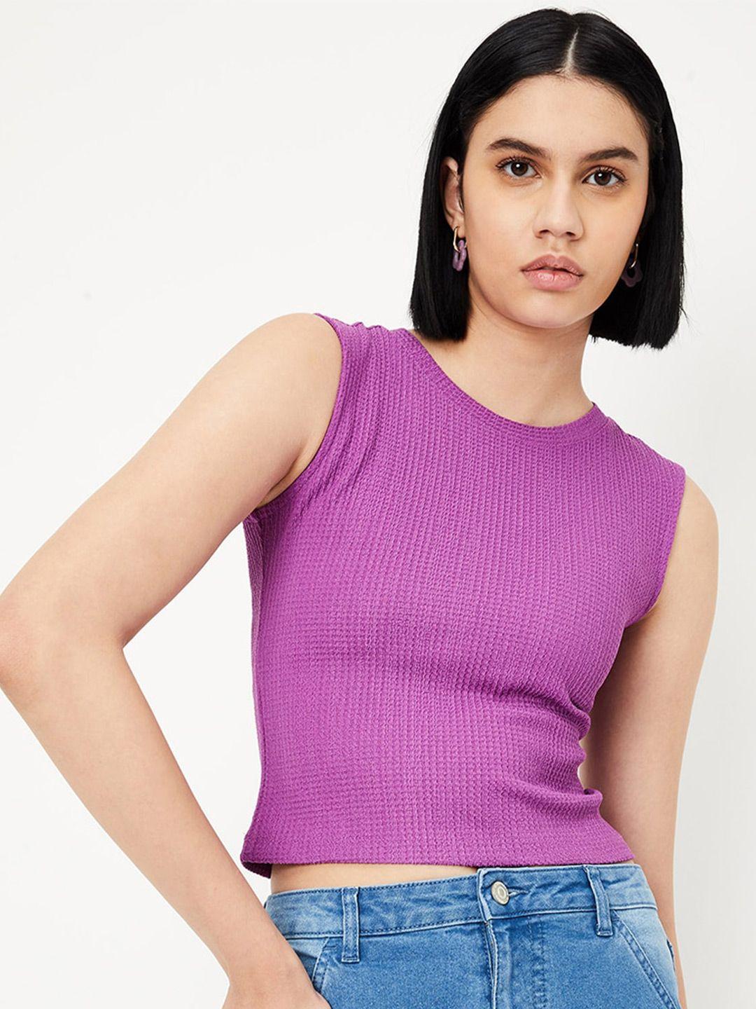 max fitted crop top