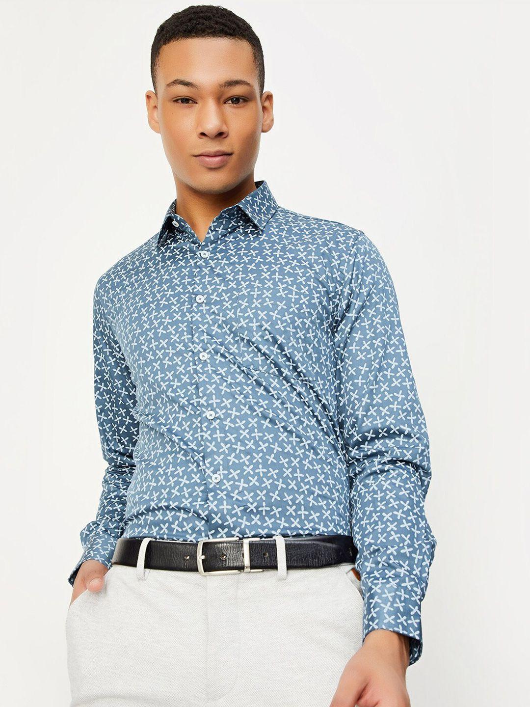 max floral printed pure cotton casual shirt
