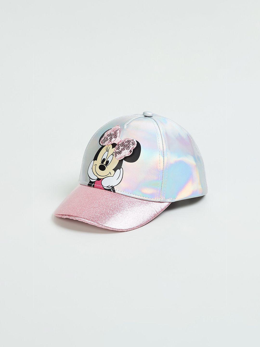 max girls minnie mouse printed baseball cap