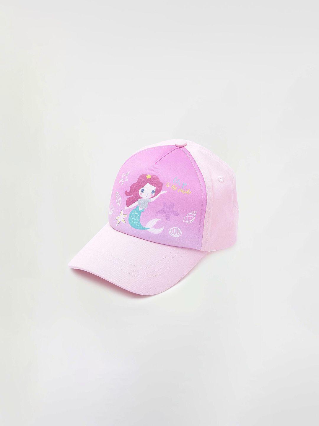 max girls printed pure cotton baseball cap