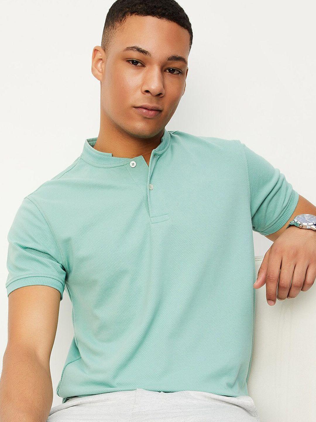 max henley neck casual t-shirt