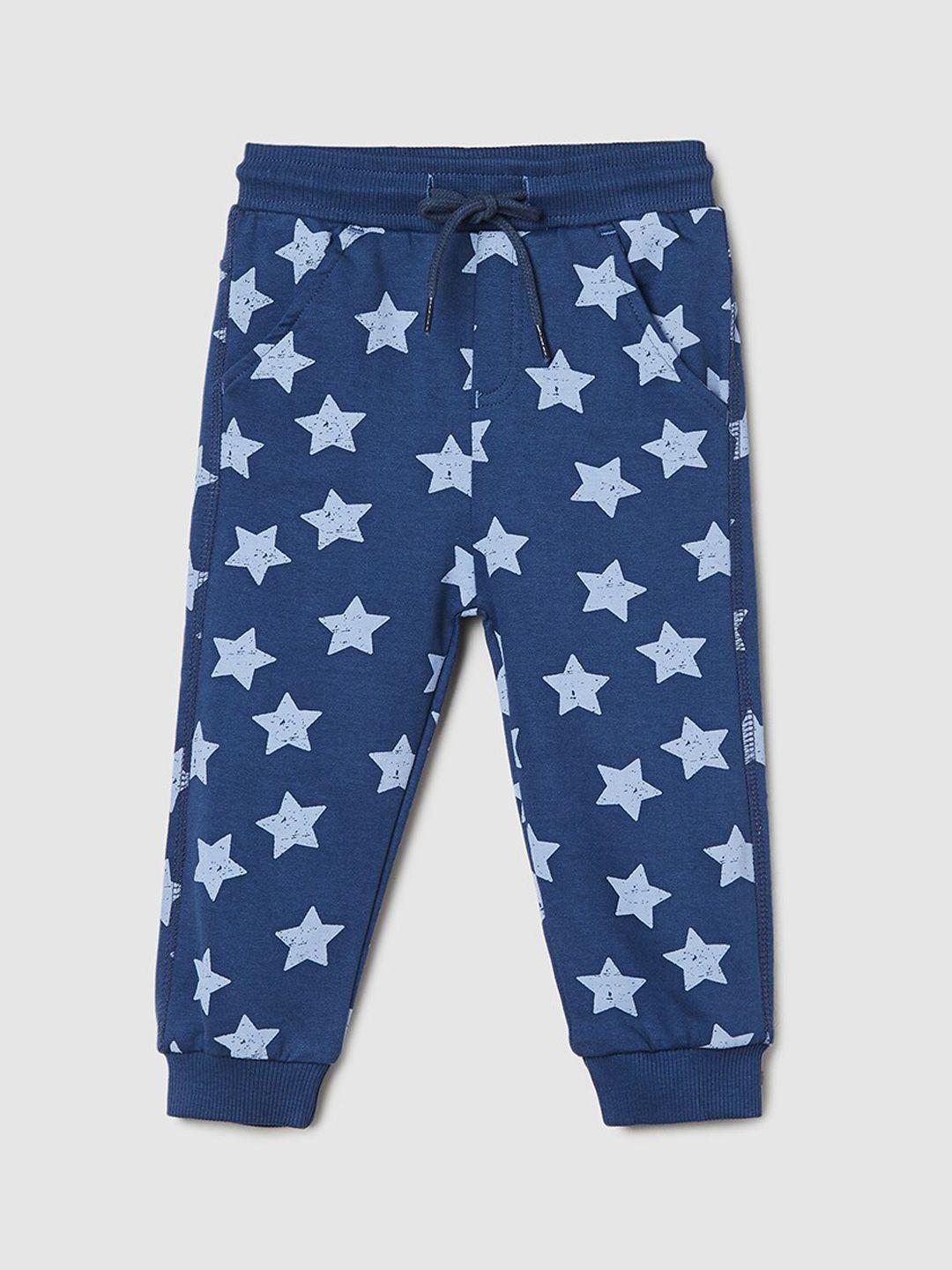 max infant boys conversational printed pure cotton joggers