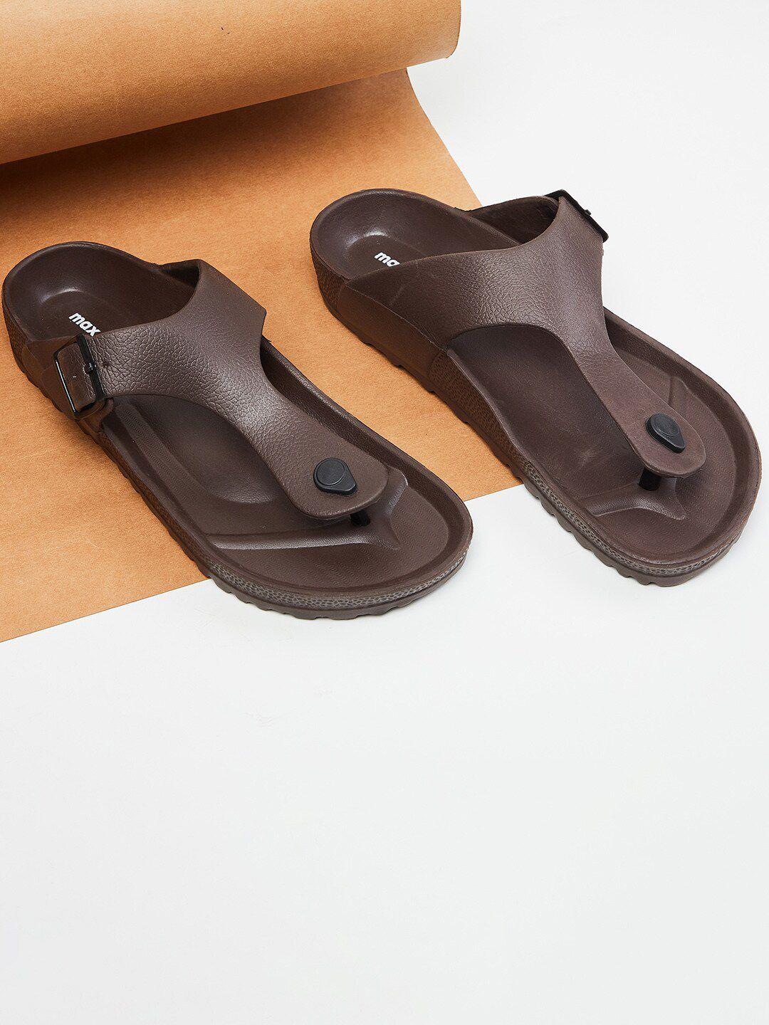 max men brown comfort sandals