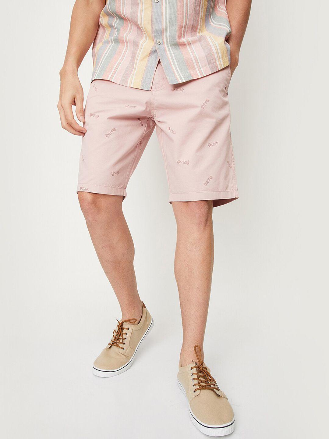 max-men-conversational-printed-pure-cotton-chino-shorts