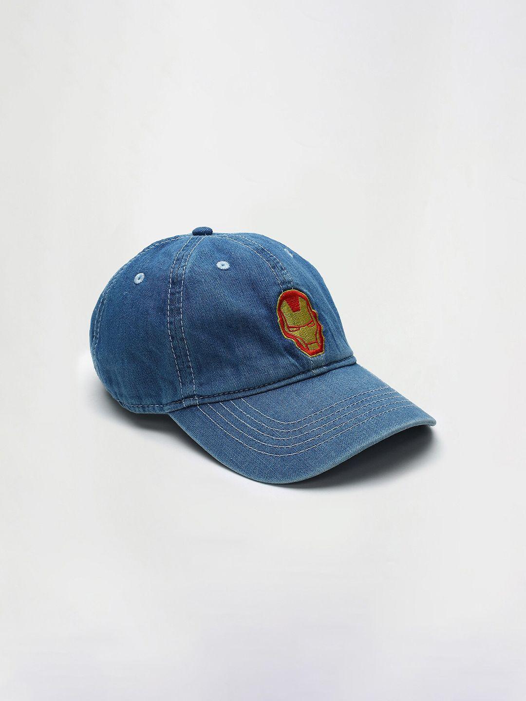max men embroidered pure cotton visor cap