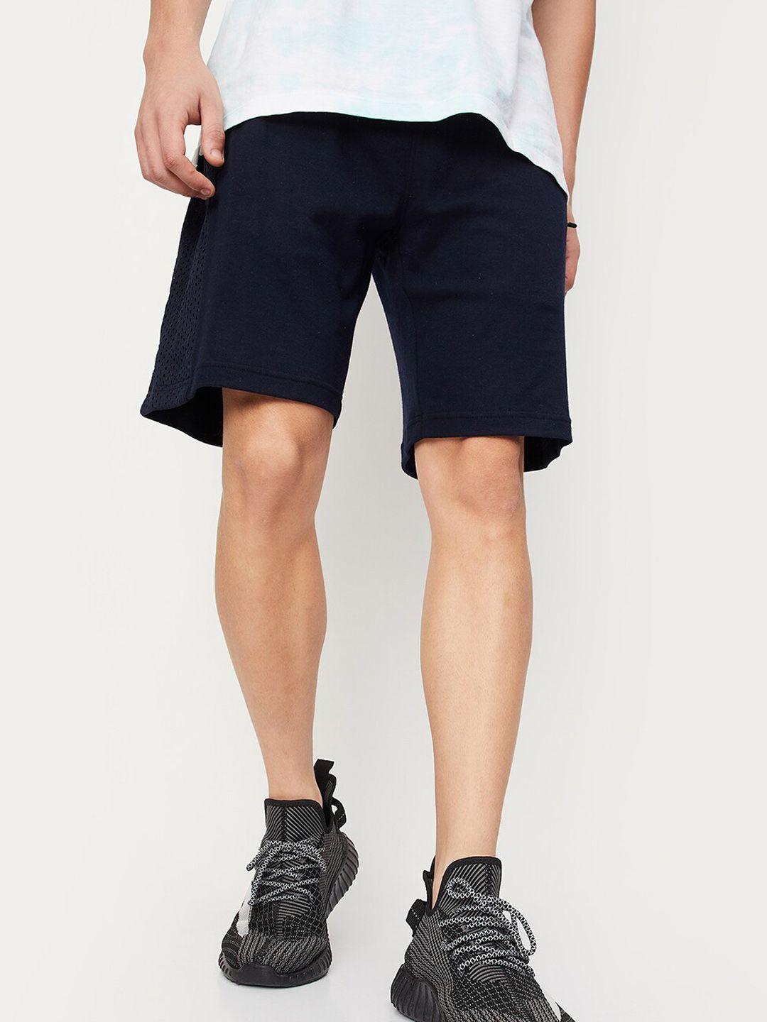 max men mid rise regular fit cotton shorts