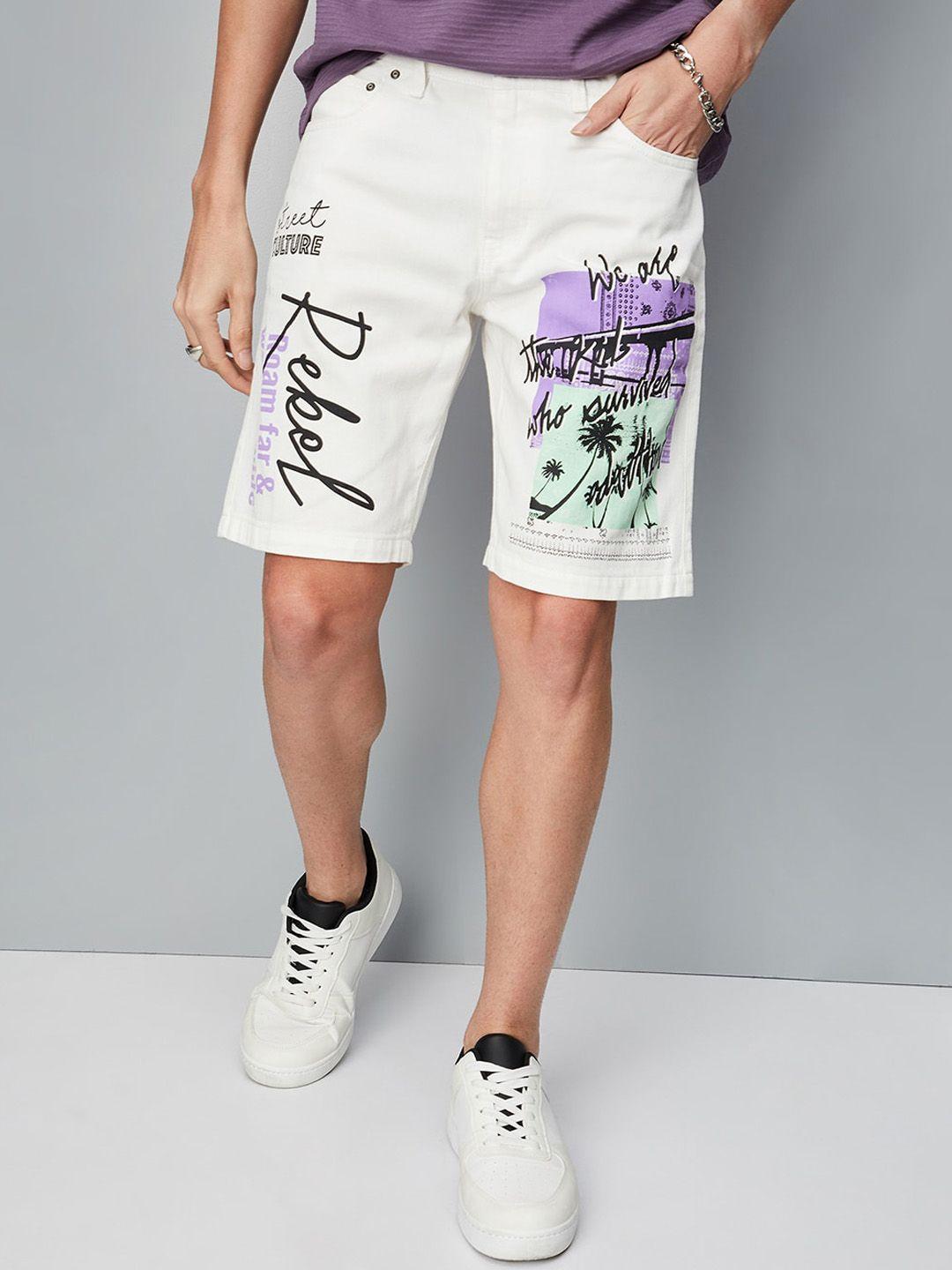 max-men-printed-mid-rise-shorts
