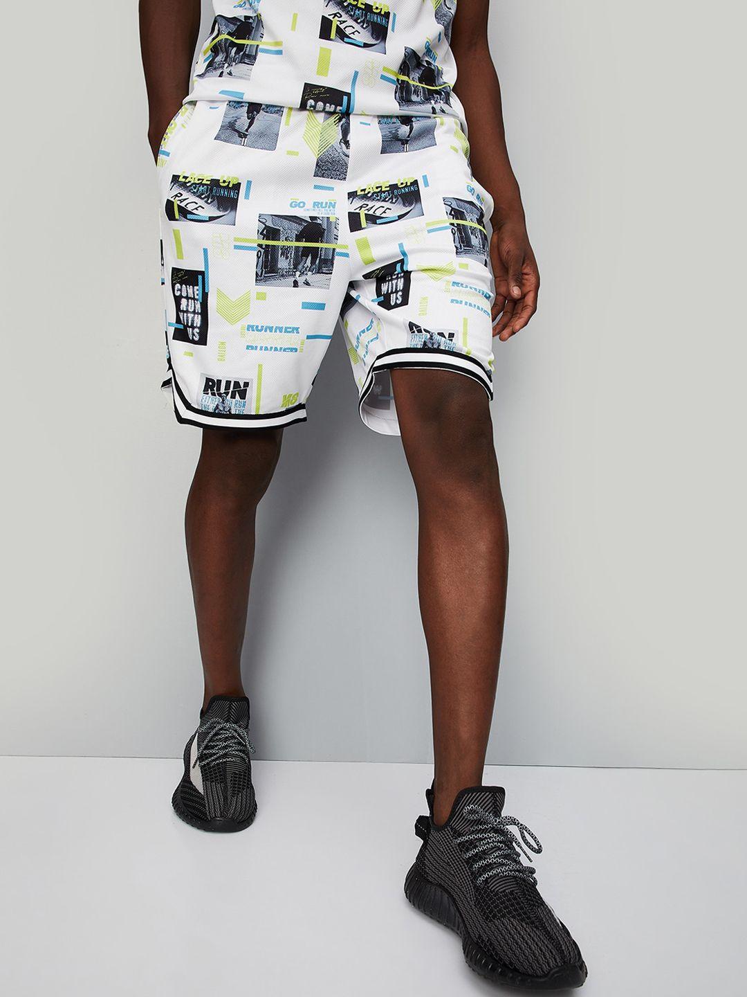 max-men-printed-regular-fit-mid-rise-shorts