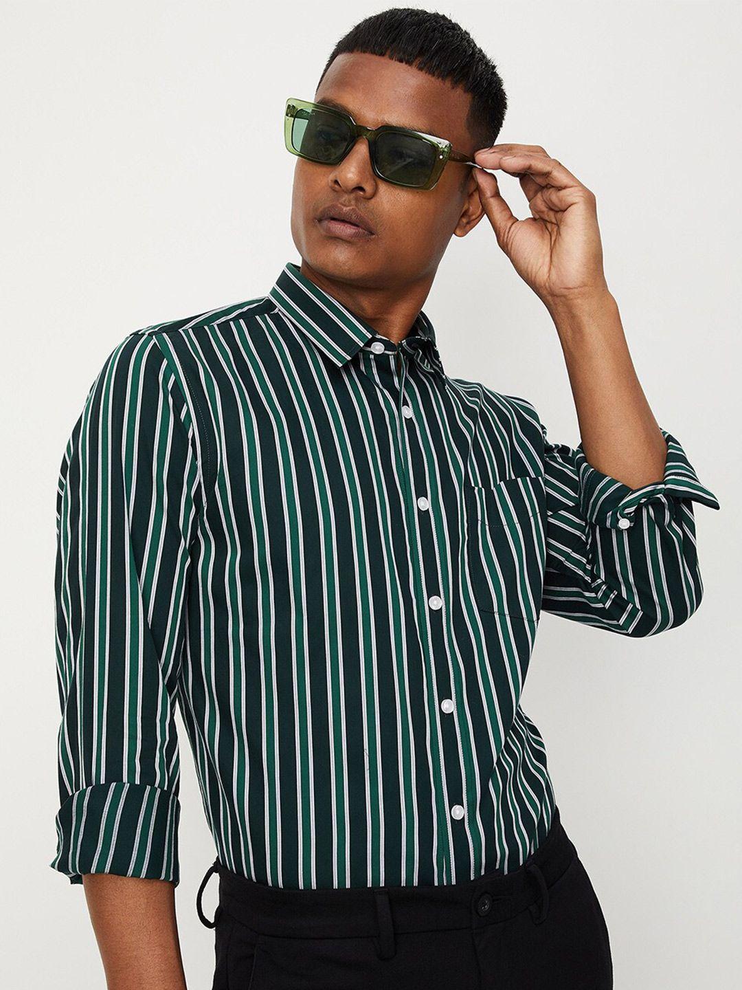 max men striped formal pure cotton shirt