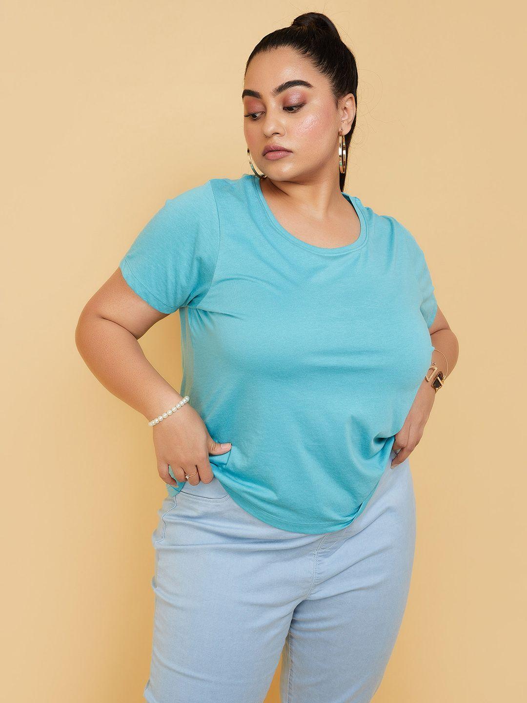 max plus size round neck short sleeves t-shirt