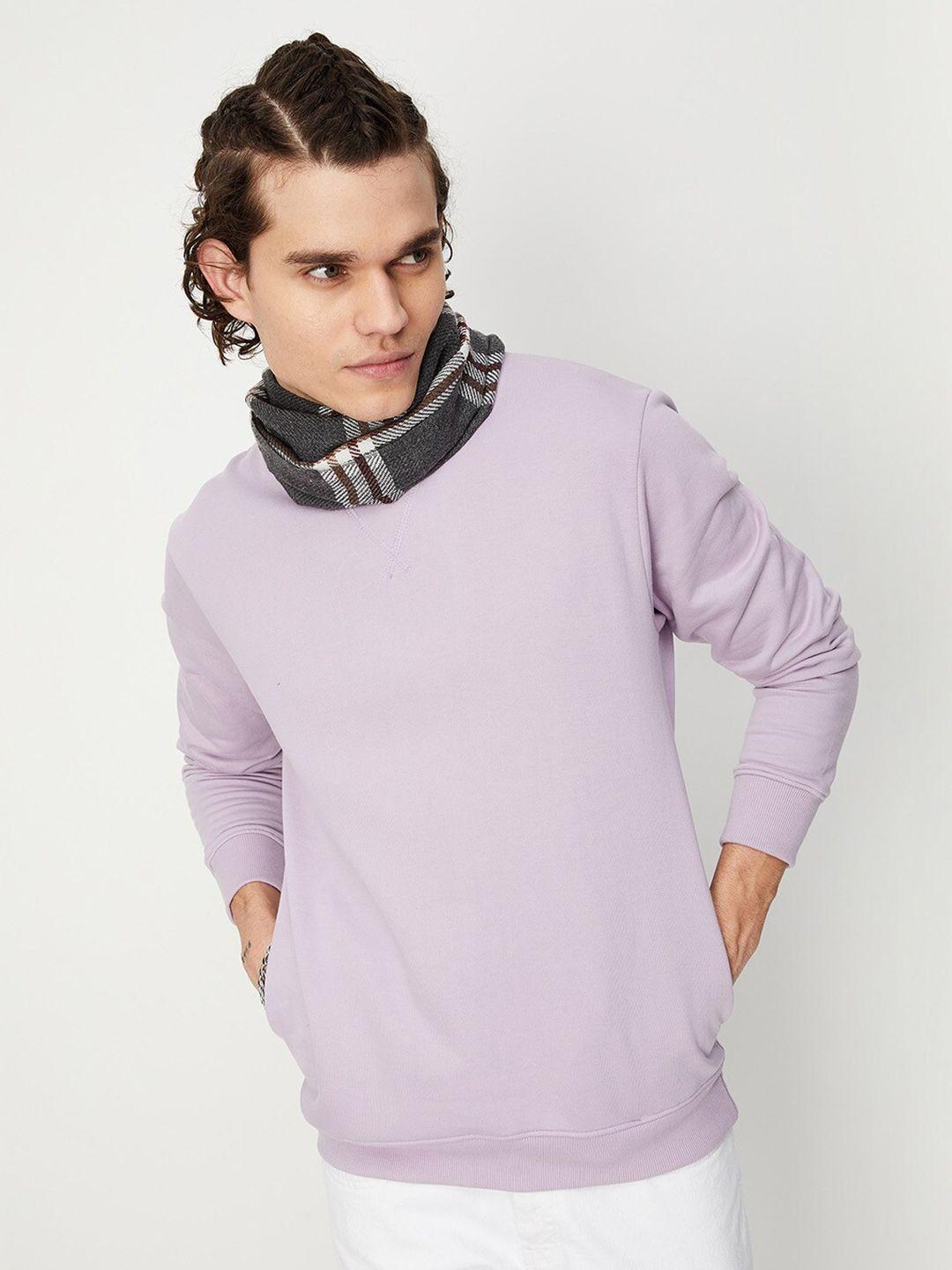 max round neck pullover sweatshirt