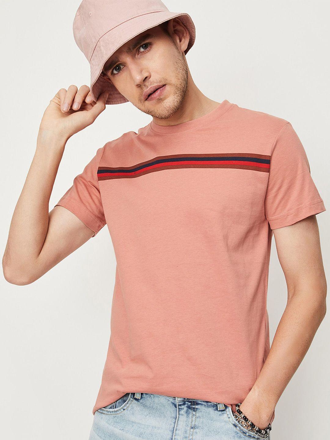 max round neck striped cotton t-shirt