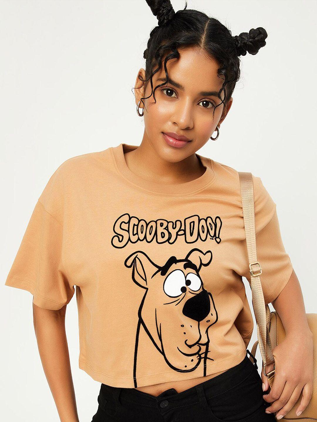 max scooby-doo printed cotton casual t-shirt