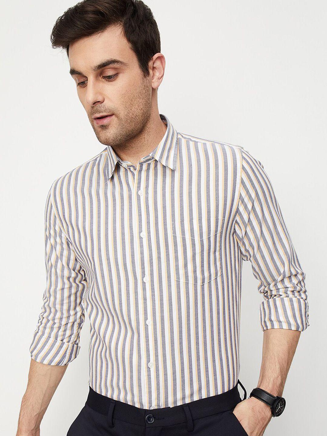 max-striped-cotton-casual-shirt