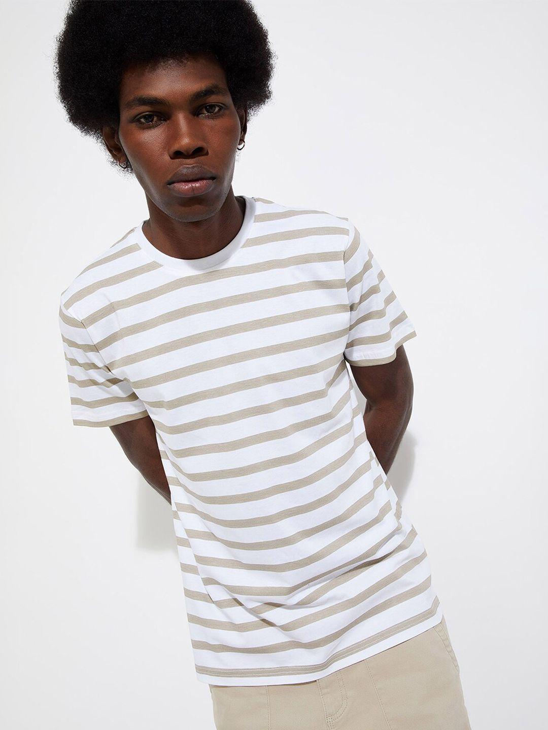 max striped round neck t-shirt
