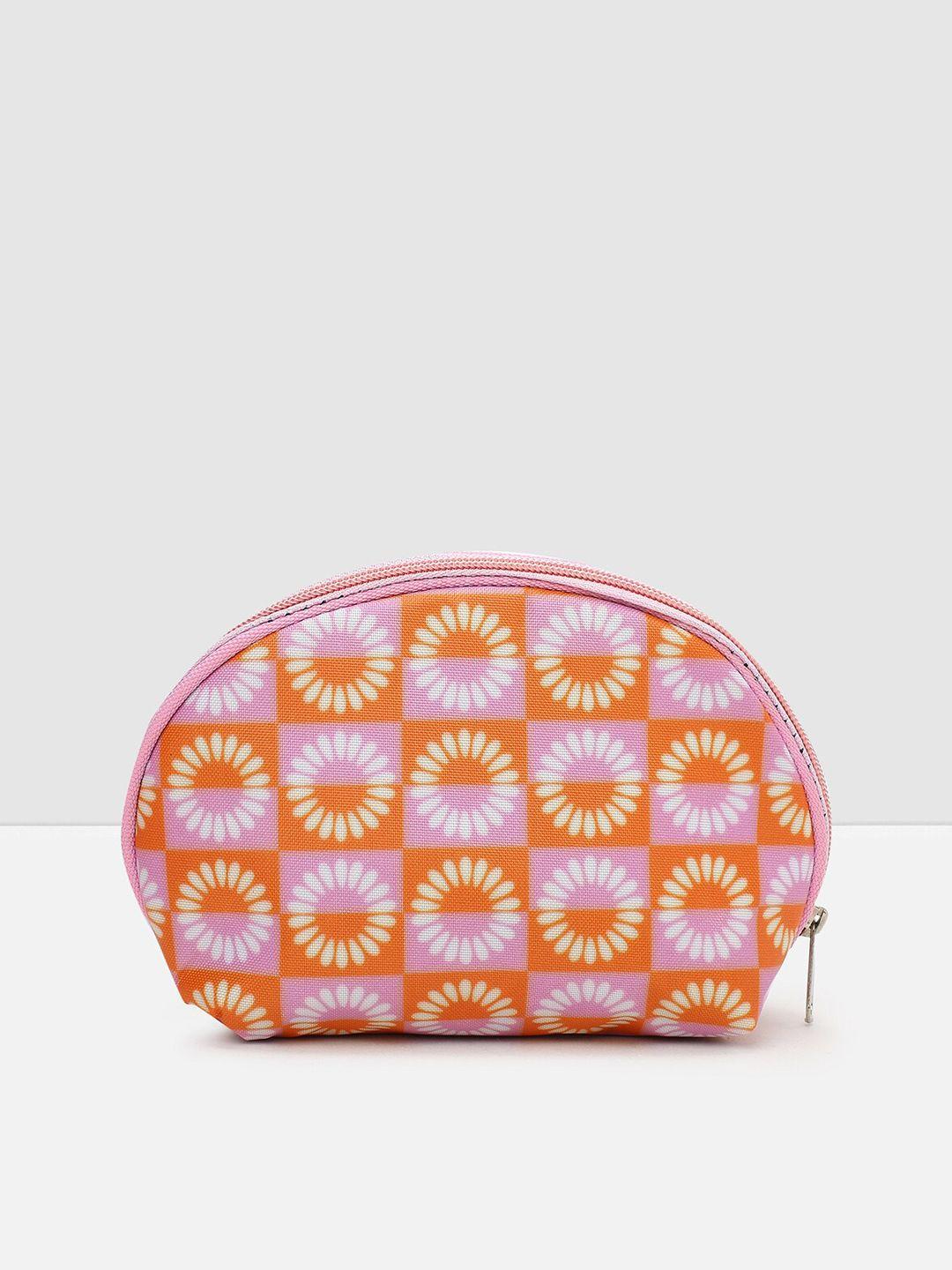 max women pink & lavender printed purse clutch