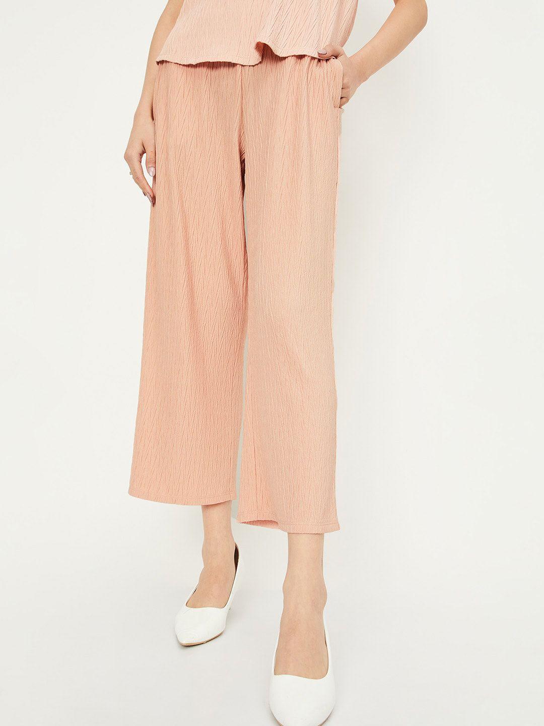 max women pleated culottes trousers