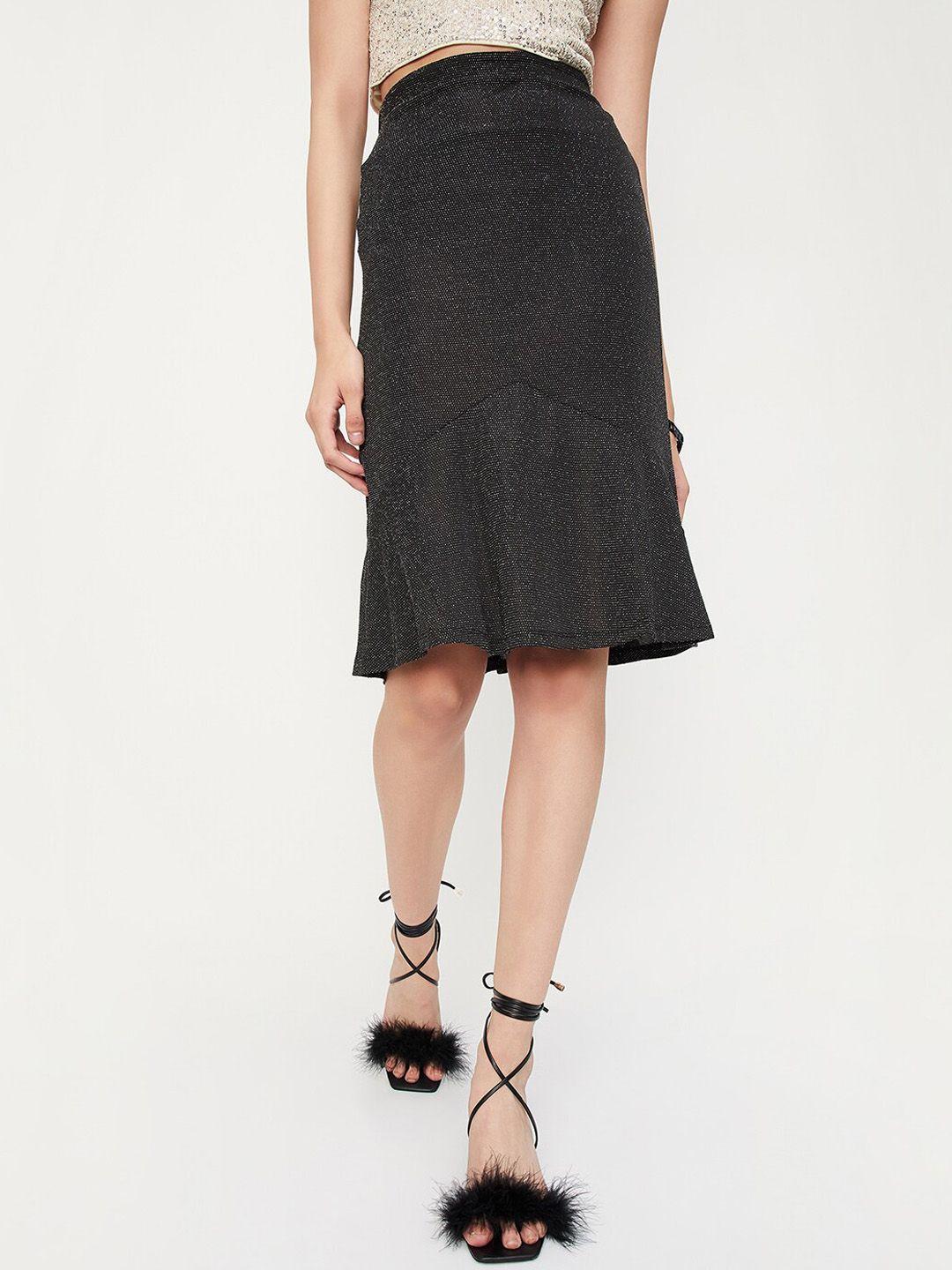 max above knee length flared skirt