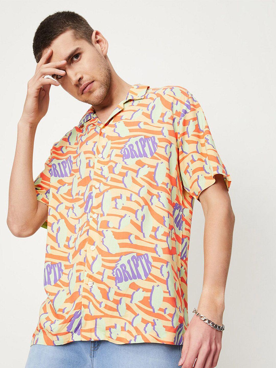 max abstract printed casual shirt