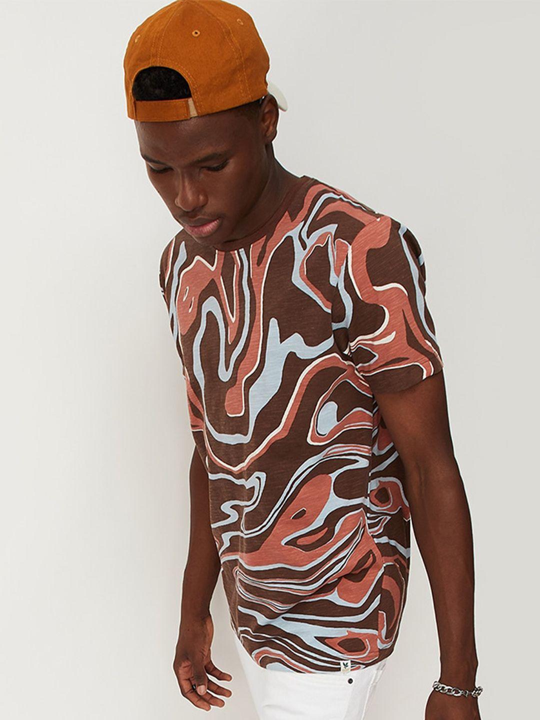 max abstract printed pure cotton t-shirt