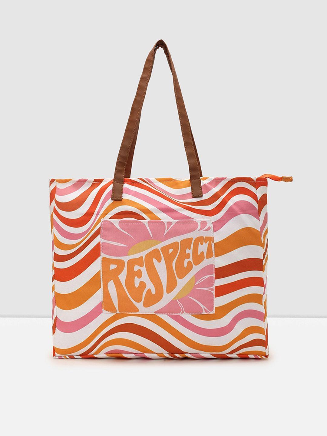 max abstract printed shopper tote bag