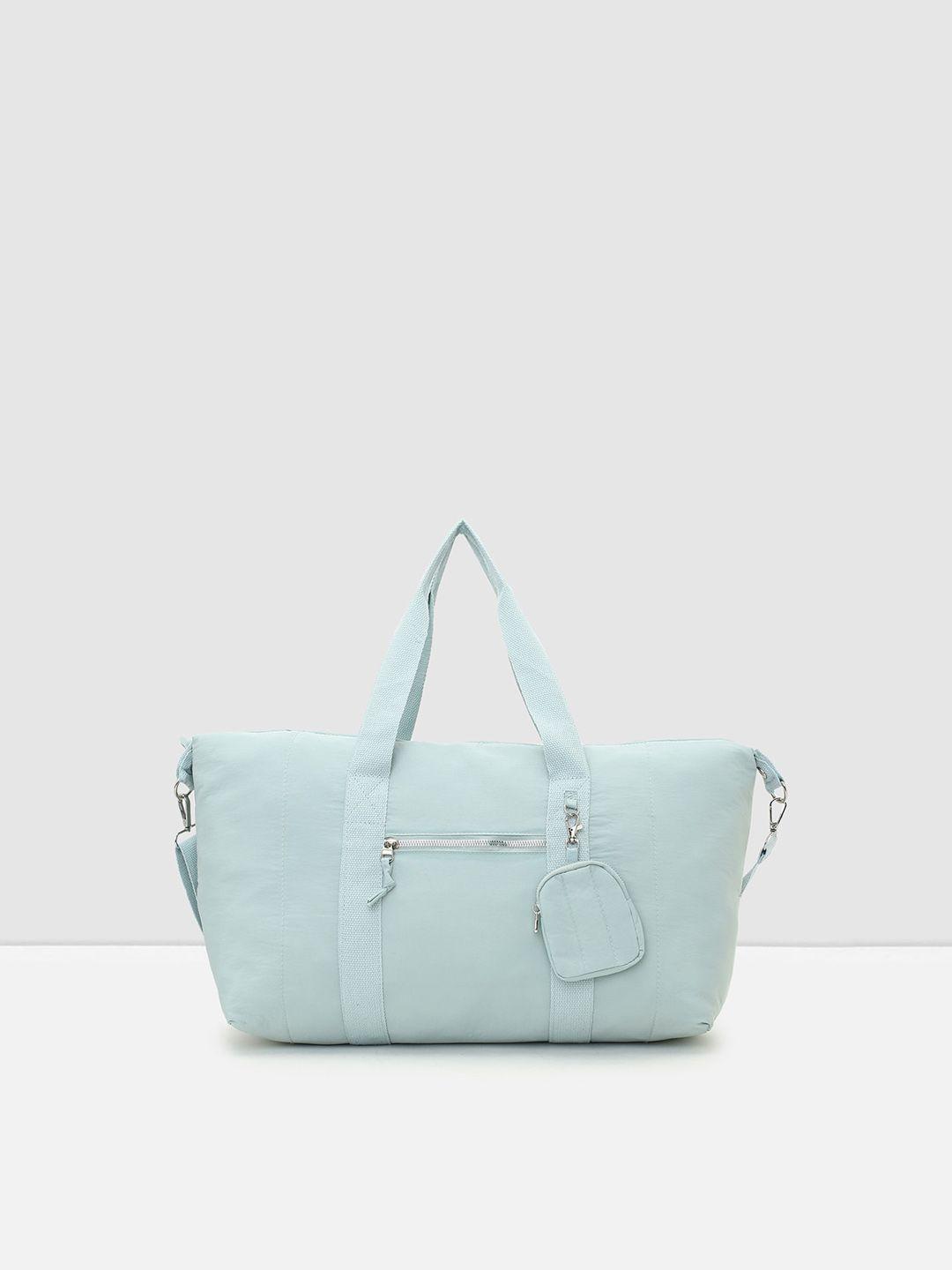 max blue oversized structured tote bag