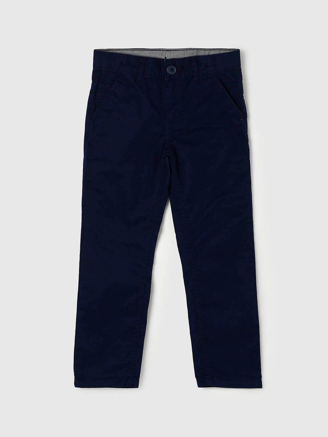 max boys blue chinos cotton trousers