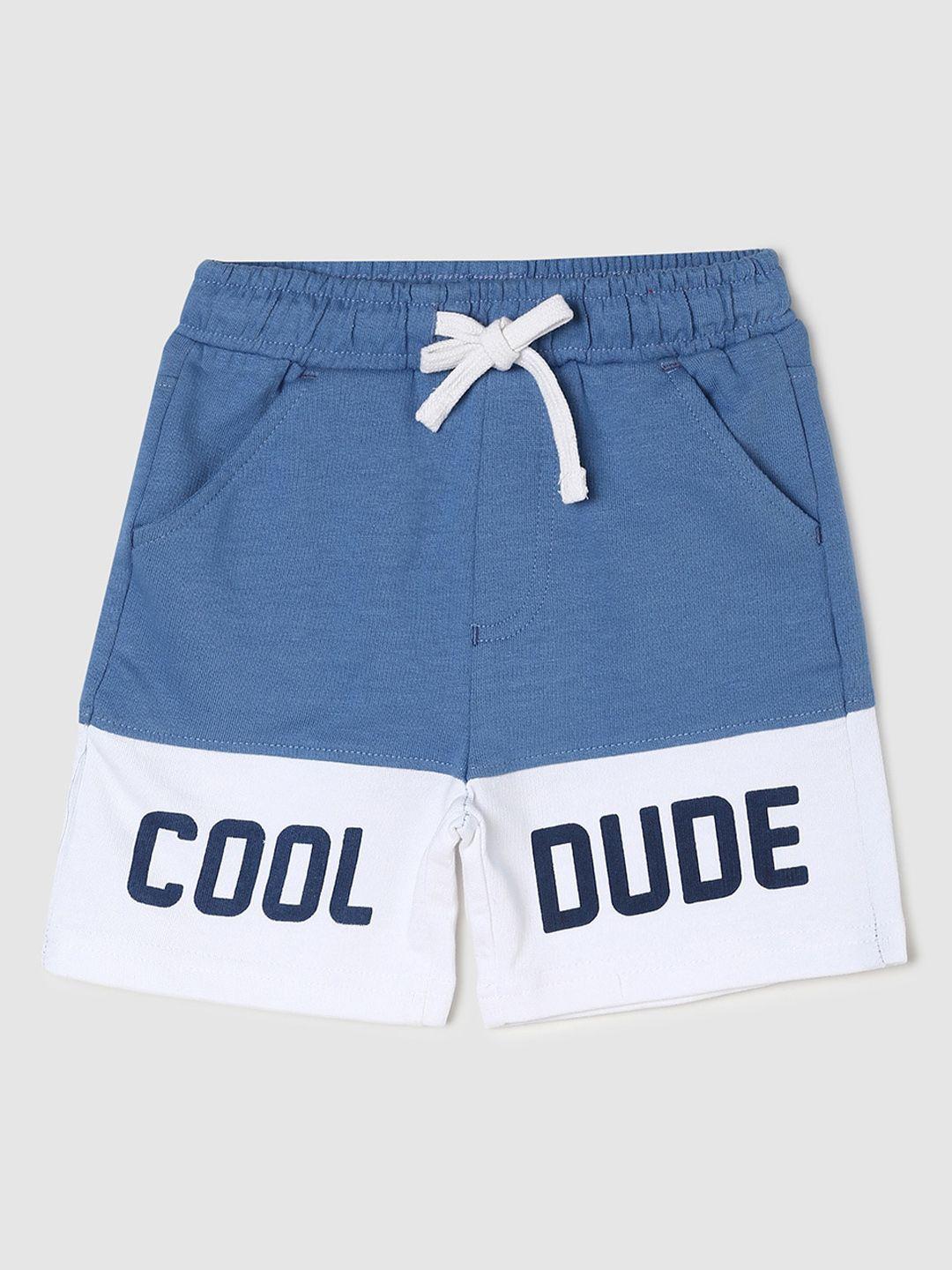 max boys colourblocked pure cotton shorts